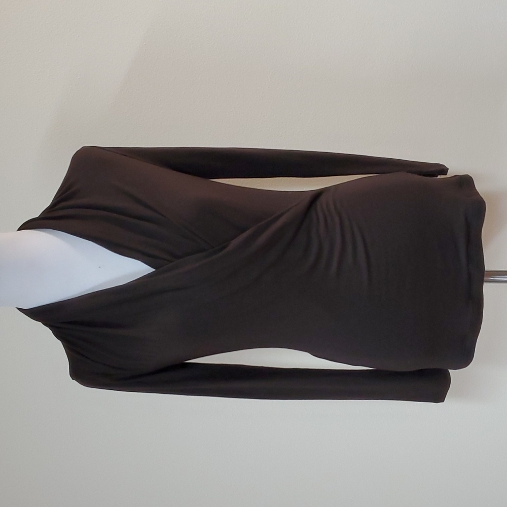 Banana republic long sleeve wrap tee